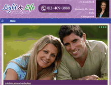 Tablet Screenshot of lightandlifechiropractic.com